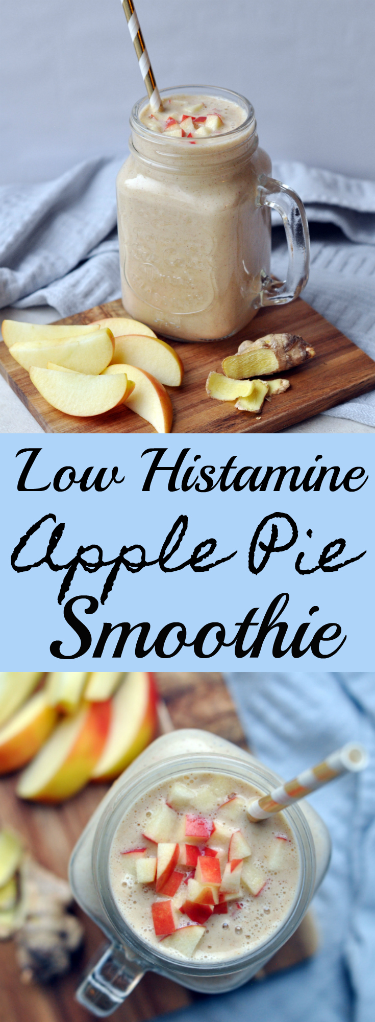 Low Histamine Apple Pie Smoothie. Pin Me :D