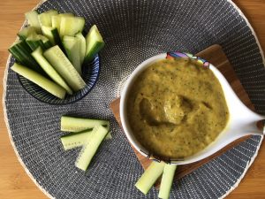 Seriously sooo good! Low HIstaine Roasted Zucchini Dip