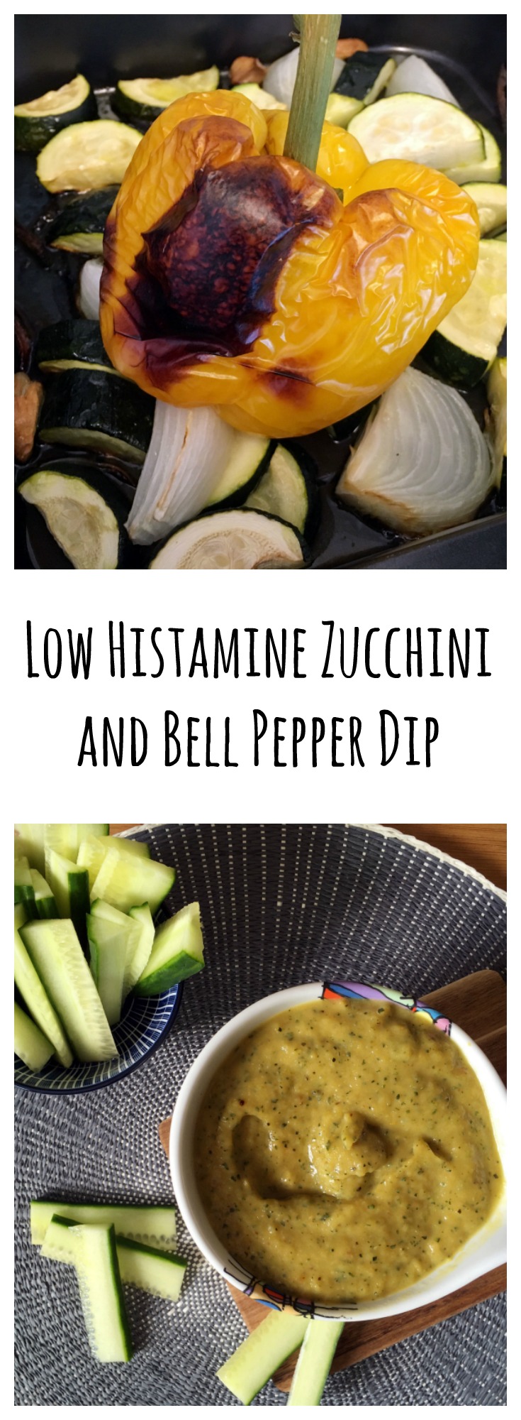 Low Histamine Roasted Zucchini and Bell Pepper Dip