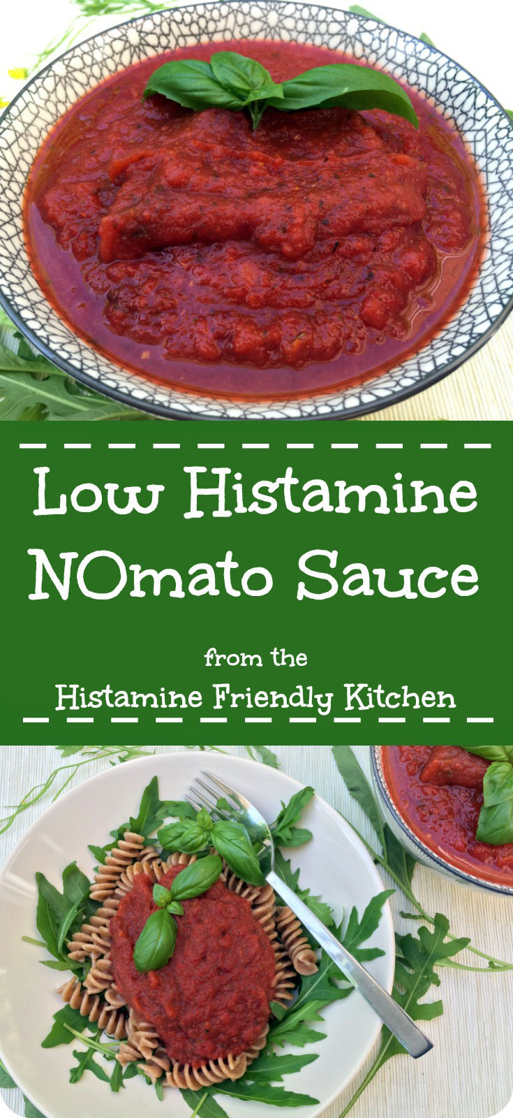 The BEST Low Histamine NOmato sauce - Pin me ;)