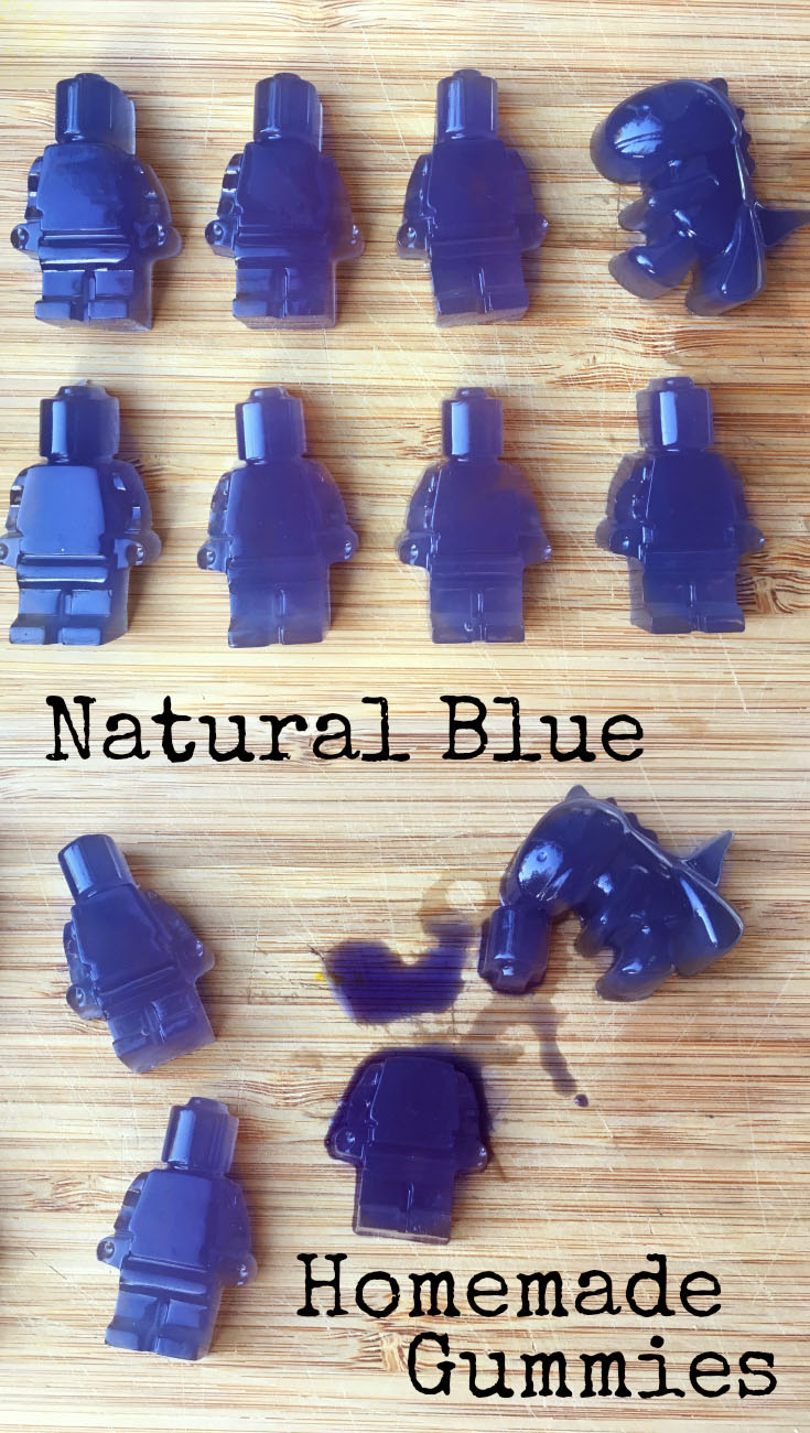 Natural Blue Homemade Gummies