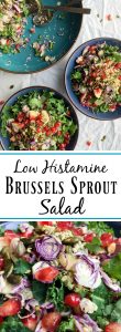 Low Histamine Brussels Sprout Salad. Pin Me!
