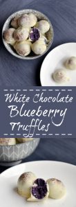 White Chocolate Blueberry Truffles