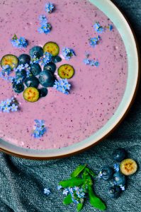 High Protein Blueberry Smoothie Bowl