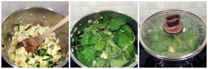 Anti-Inflammatory Nettle Soup - in the making