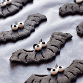 Spooky Black Halloween Cookies