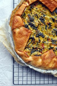 Low Histamine Leek and Swiss Chard Quiche