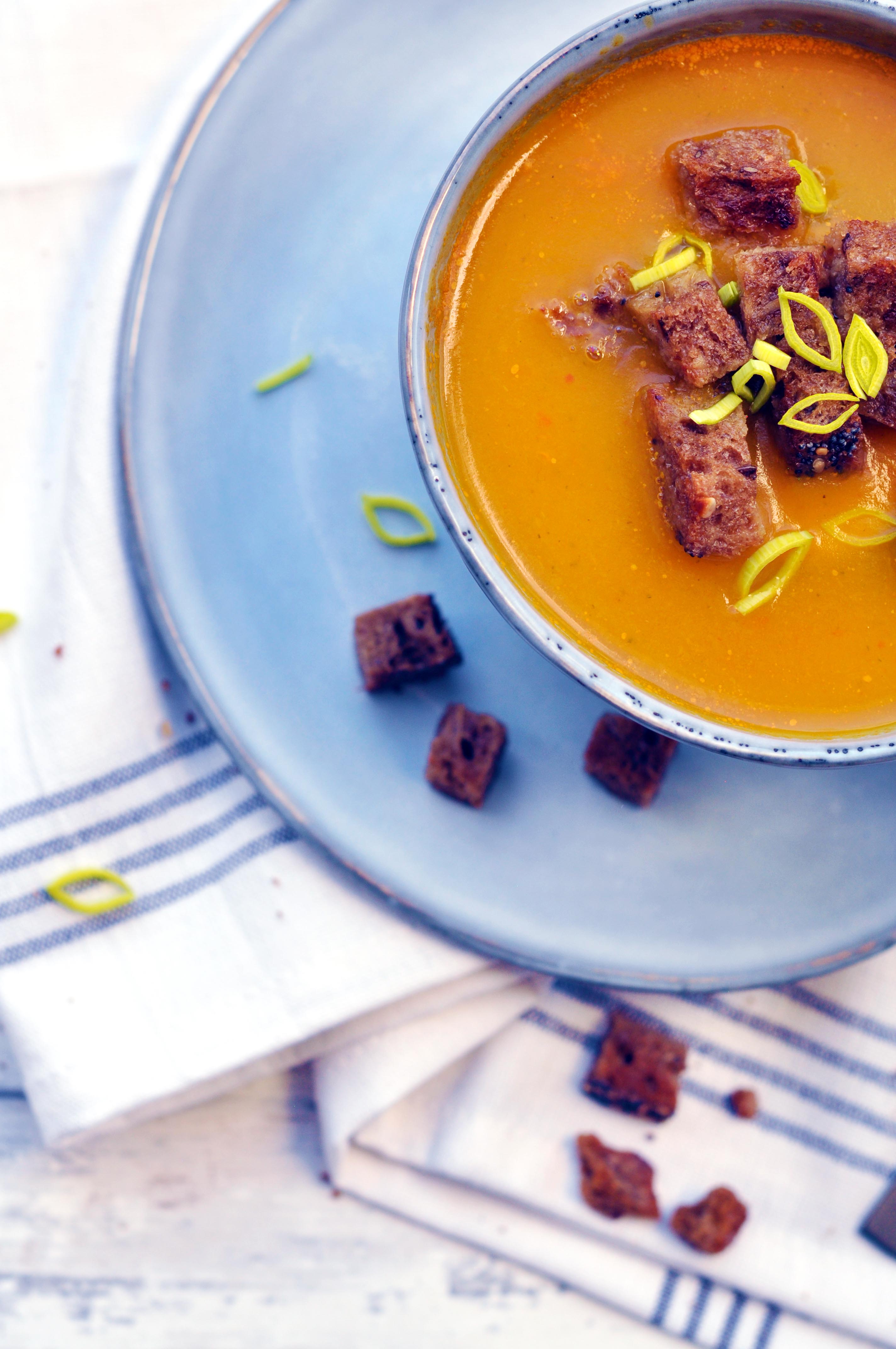 Histamine Friendly Pumpkin and Bell Pepper Soup