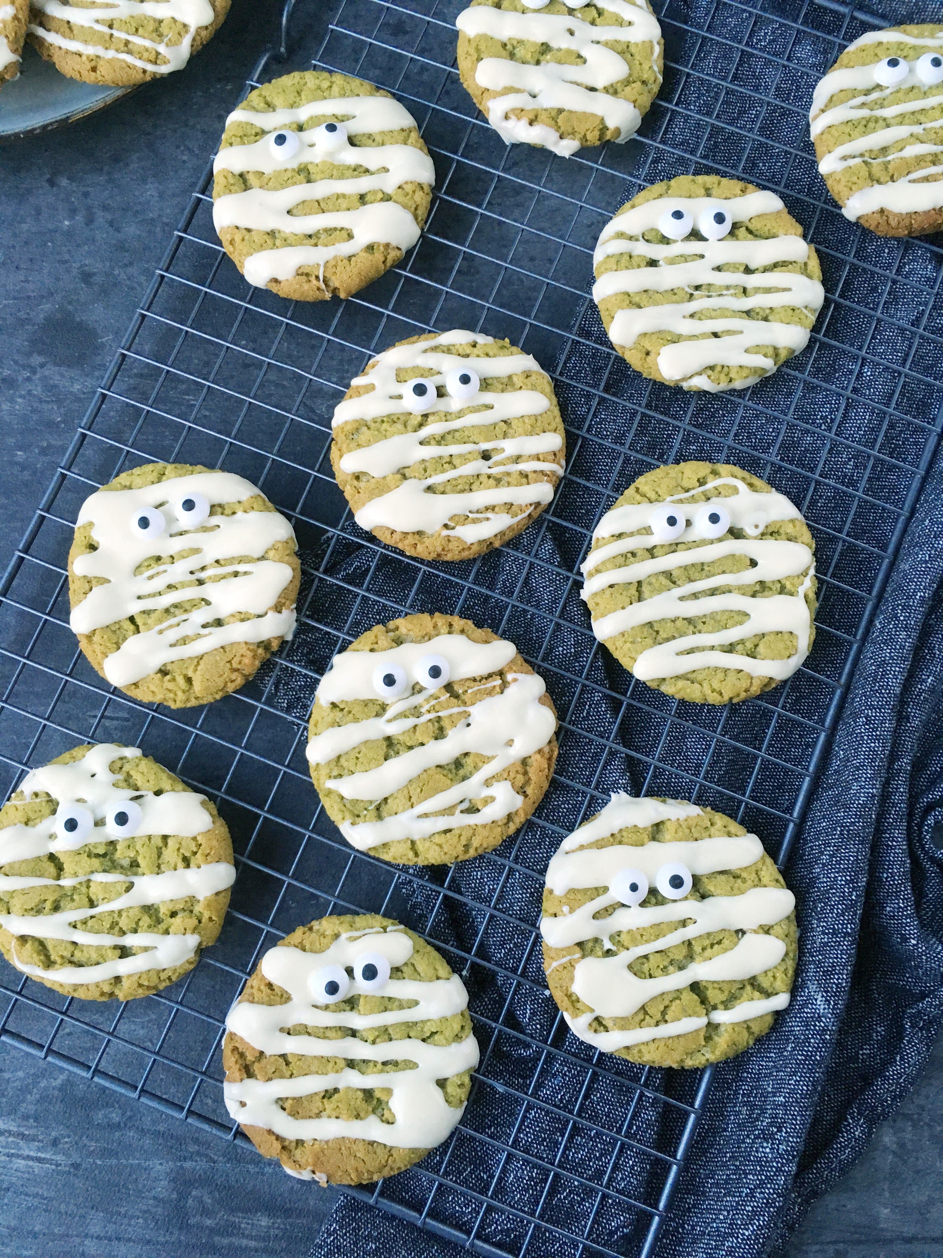 Histamine Friendly Green Halloween Mummy Cookies